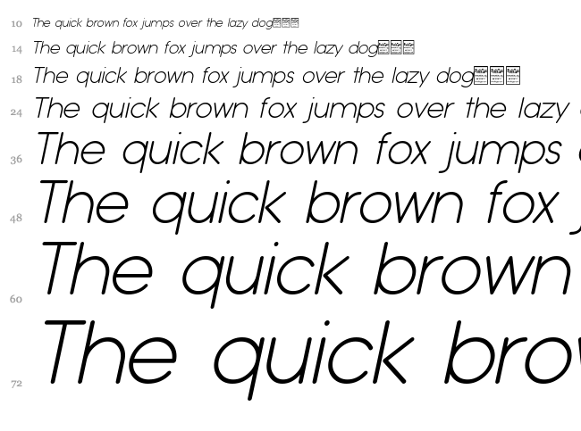 Typo Grotesk Rounded font waterfall